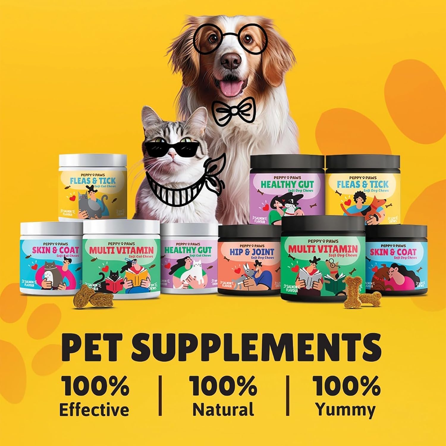 Flea & Tick Support Dog Chews – 120 Soft Bites - Boosts Immunity - Non-GMO - Soy-Free - Dog-Friendly Formula - 9