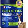 Flea and Tick Prevention for Dogs Chewable - 170 Soft Chews, Duck & Pear Flavor, Beef & Carrot Flavor - 1