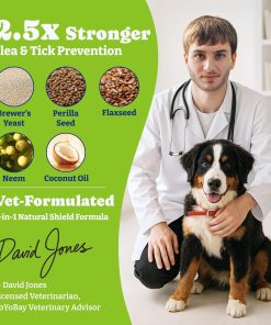 Flea and Tick Prevention for Dogs Chewable - 170 Soft Chews, Duck & Pear Flavor, Beef & Carrot Flavor - 2