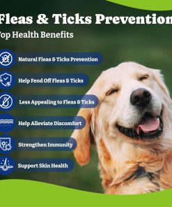 Flea and Tick Prevention for Dogs Chewable - 170 Soft Chews, Duck & Pear Flavor, Beef & Carrot Flavor - 4