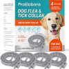 Flea and Tick Prevention Collars for Dogs- Effective Pet Flea Tick Treatment for Dog Collar - Adjustable Natural Flea Tick Collars for Extra Large, Medium, Small Dogs - 1