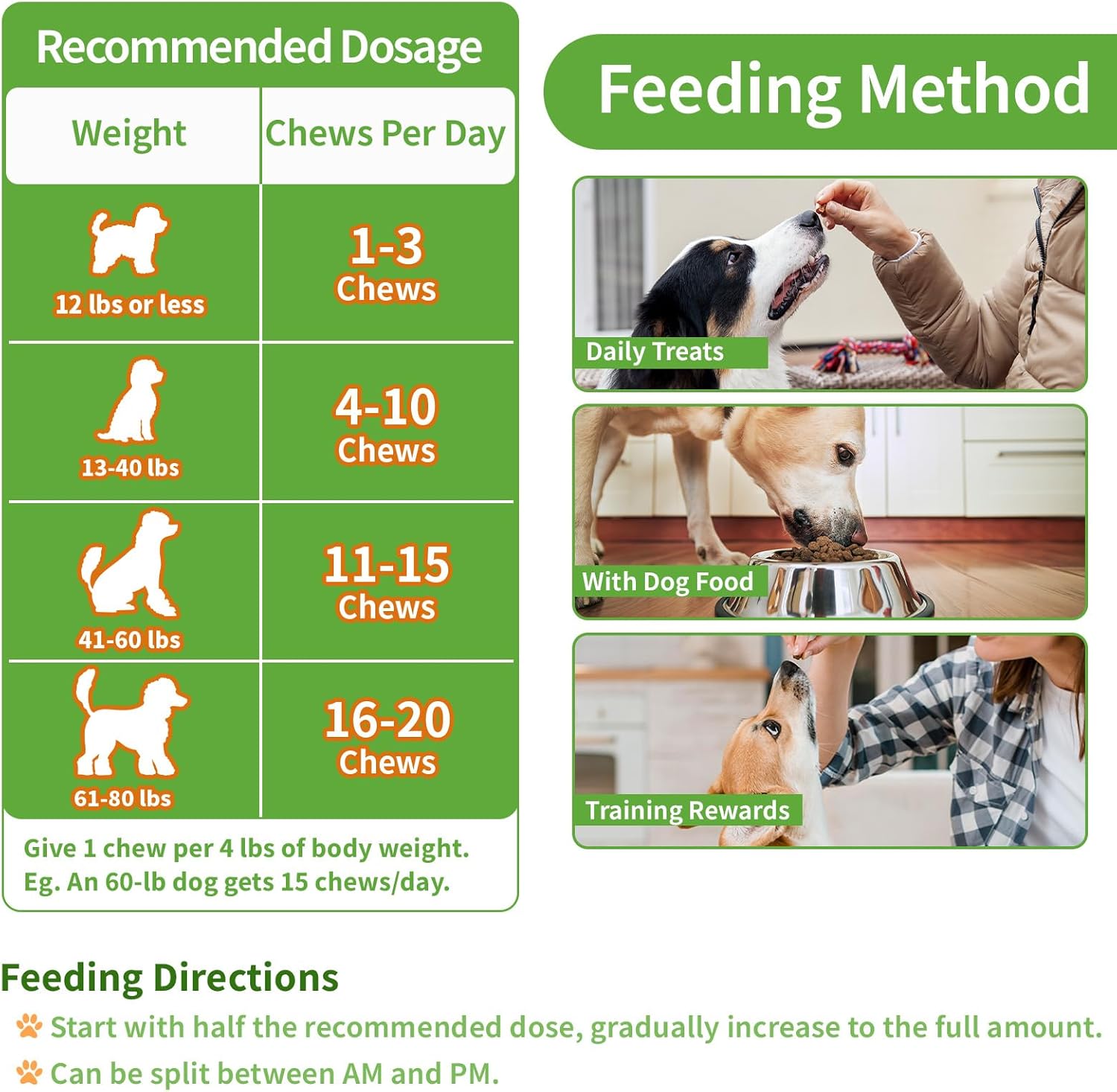 Flea and Tick Prevention for Dogs Chewables, 500 Crunchy & Savory Dog Flea and Tick Treatment with Multivitamins - Support Skin & Coat - Tasty Treats for All Breeds & Ages - Chicken and Krill Flavor - 6