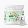 Flea and Tick Prevention for Dogs Chewables, Natural Dog Flea and Tick Treatment Chewable Supplement, Liver Flavor - 1