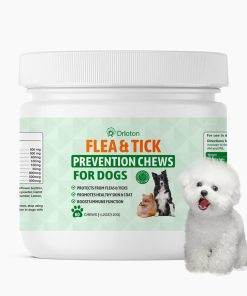 Flea and Tick Prevention for Dogs Chewables, Natural Dog Flea and Tick Treatment Chewable Supplement, Liver Flavor - 1
