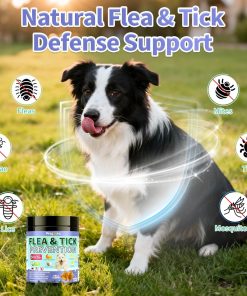 Flea and Tick Prevention for Dogs Chewables – 500 Crunchy & Creamy Tasty Chews, Natural Dog Flea and Tick Treatment Chewable, Oral Flea Chews Supplement for Dogs Puppies, All Breeds & Ages, Chicken - 3