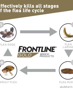 FRONTLINE Gold Flea & Tick Treatment for Small Dogs Up to 5 to 22 lbs., Pack of 3 - 6