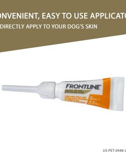 FRONTLINE Gold Flea & Tick Treatment for Small Dogs Up to 5 to 22 lbs., Pack of 3 - 8