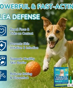 Flea and Tick Prevention for Small Dogs, 6-Month Supply Dog Flea and Tick Treatment Drops, Topical Fast-Acting Dog Flea Treatment for Small Dogs Up to 5 to 22 lbs - 3