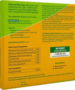 Flea and Tick Prevention for Small Dogs & Cats, Rabbits - Natural Flea Treatment & Pest Control - Topical Flea & Mosquito Repellent for Puppy and Kitten - All Pets - 2