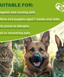 Flea and Tick Prevention for Small Dogs & Cats, Rabbits - Natural Flea Treatment & Pest Control - Topical Flea & Mosquito Repellent for Puppy and Kitten - All Pets - 6