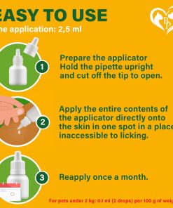 Flea and Tick Prevention for Small Dogs & Cats, Rabbits - Natural Flea Treatment & Pest Control - Topical Flea & Mosquito Repellent for Puppy and Kitten - All Pets - 7