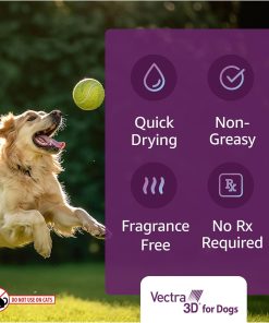 Vectra 3D for Dogs Flea, Tick & Mosquito Treatment & Prevention for Medium Dogs (21 – 55 lbs) , 6 month supply - 9