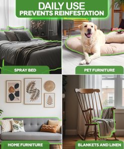 Flea and Tick Spray for Dogs & Home– Natural Flea and Tick Prevention for Dogs– Bed Bug Spray & Multi-Insect Killer– Scentless Plant-Based Formula Kills on Contact - 5