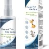 Flea and Tick Spray for Pets and Home - Plant-Based Essential Oil Formula - Natural and Effective Treatment for Ticks, Fleas and Insects - Indoor and Outdoor Use - Charity Donation Included - 1