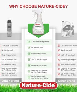 Nature-Cide Flea & Tick. All Natural Tick and Flea Spray for House and Pets to Keep Your Home Safe. Kills on Contact. No Strong Odor. 8 oz - 6