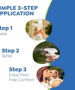 Riddy Flea & Tick Natural Spray for Pets with Essential Oils Safe Non-Hazardous Indoor and Outdoor Control, 8 oz, 1 Pack - 8