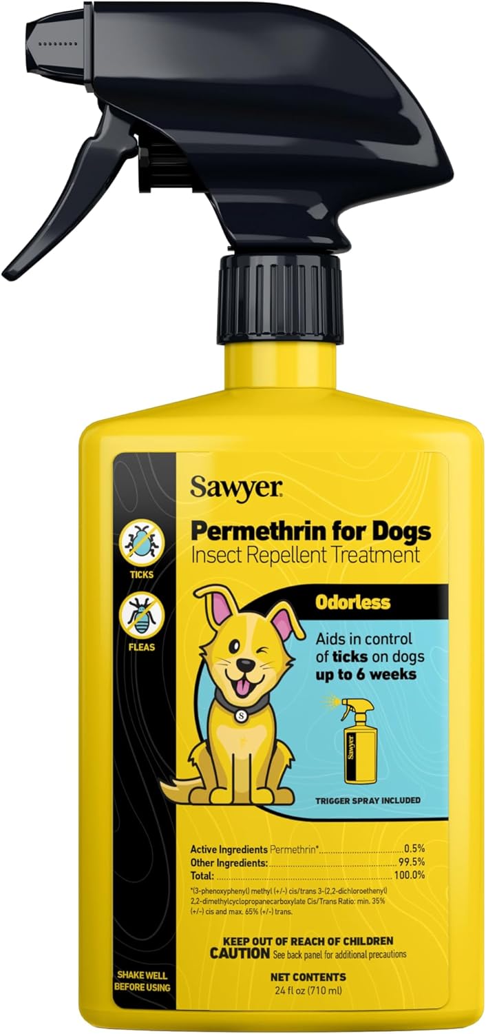 Sawyer Products SP624 Permethrin, Permethrin for Dogs Insect Repellent Treatment - 1