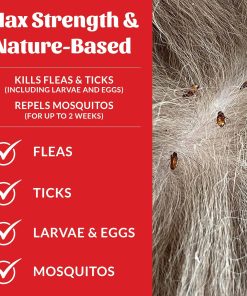 Skout's Honor Flea and Tick Dog & Home Spray - Natural Peppermint & Cedarwood Formula, Helps to Protect from Fleas, Ticks, and Mosquitos, 28 oz - 4