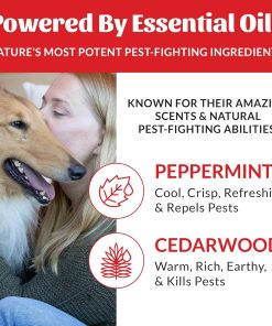 Skout's Honor Flea and Tick Dog & Home Spray - Natural Peppermint & Cedarwood Formula, Helps to Protect from Fleas, Ticks, and Mosquitos, 28 oz - 5