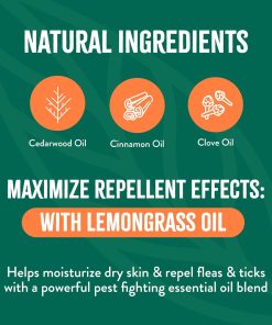 TropiClean Natural Maximum Strength Flea and Tick Spray for Dogs, 16oz - 5