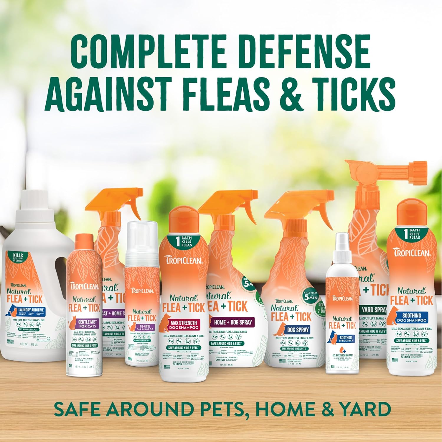 TropiClean Natural Maximum Strength Flea and Tick Spray for Dogs, 16oz - 8