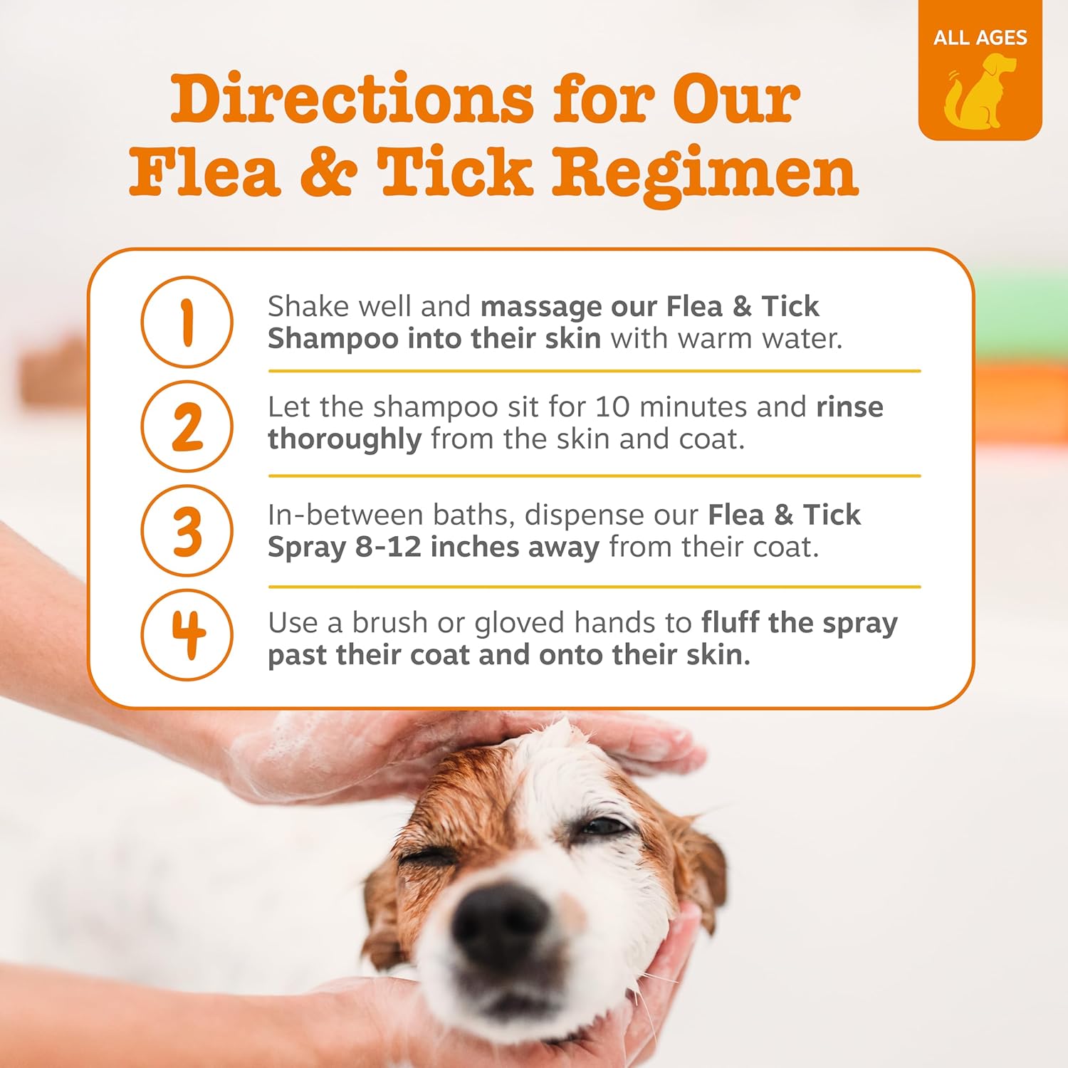 Zesty Paws Flea and Tick Spray for Dogs - Kill Fleas, Ticks & Their Eggs - Veterinarian Formulated - Soothes Itchy & Irritated Dog Skin - Cedarwood Oil, Rosemary Oil & Peppermint Oil - 3