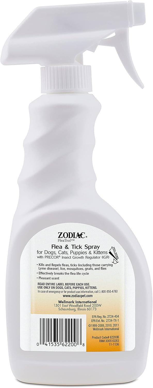Zodiac Flea & Tick Spray for Dogs, Cats, Puppies & Kittens 16 fluid ounces - 3