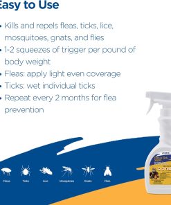 Zodiac Flea & Tick Spray for Dogs, Cats, Puppies & Kittens 16 fluid ounces - 4