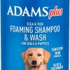 ADAMS Plus Flea & Tick Foaming Shampoo & Wash for Dogs & Puppies, Flea Shampoo to Treat Flea Infestations, Kills Ticks, Fleas, Flea Eggs & Lice, Cleans and Conditions Coat, 10 Ounces - 1