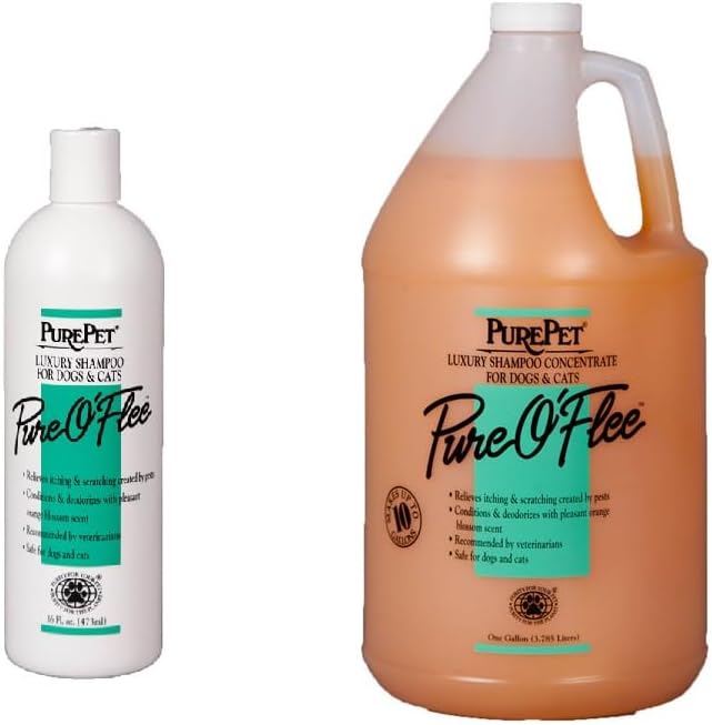 PUREPET Pure O'Flee Dog and Cat Conditioning Shampoo Concentrate Dilutes 10 to 1 (1 Gallon) - Image 7