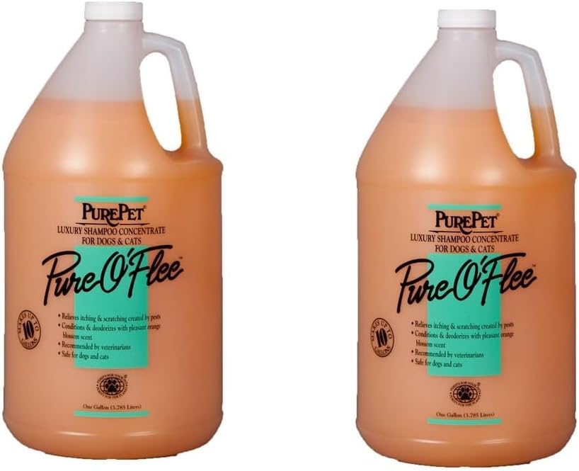 PUREPET Pure O'Flee Dog and Cat Conditioning Shampoo Concentrate Dilutes 10 to 1 (1 Gallon) - Image 6