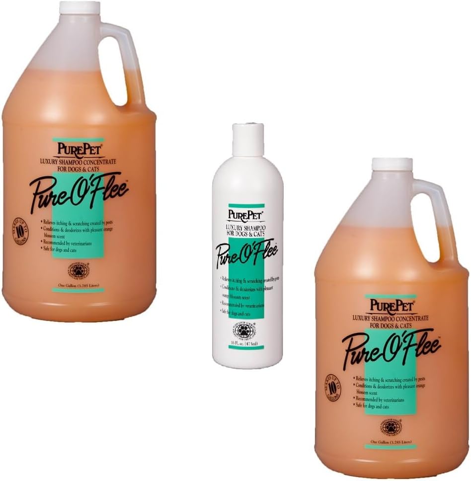 PUREPET Pure O'Flee Dog and Cat Conditioning Shampoo Concentrate Dilutes 10 to 1 (1 Gallon) - Image 5