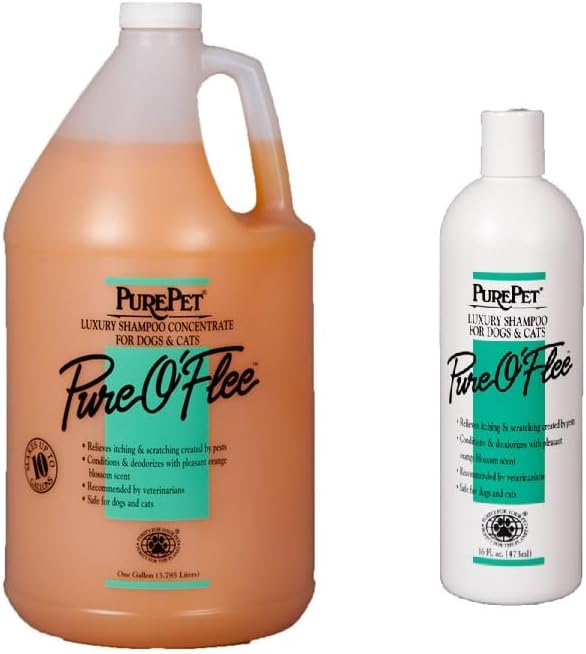 PUREPET Pure O'Flee Dog and Cat Conditioning Shampoo Concentrate Dilutes 10 to 1 (1 Gallon) - Image 3