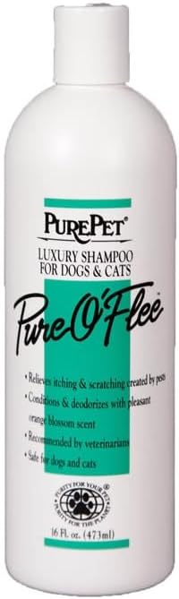 PUREPET Pure O'Flee Dog and Cat Conditioning Shampoo Concentrate Dilutes 10 to 1 (1 Gallon) - Image 2