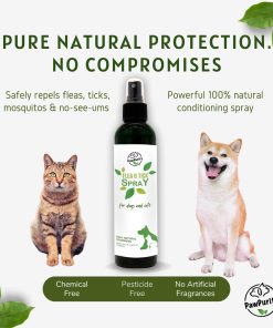 Alternative view of PawPurity Flea/Tick Shampoo and Spray Kit for Dogs & Cats, 100% Natural, Organic, Protects & Conditions, Herbal Citrus Scent (Shampoo 16 oz + Spray 8 oz)