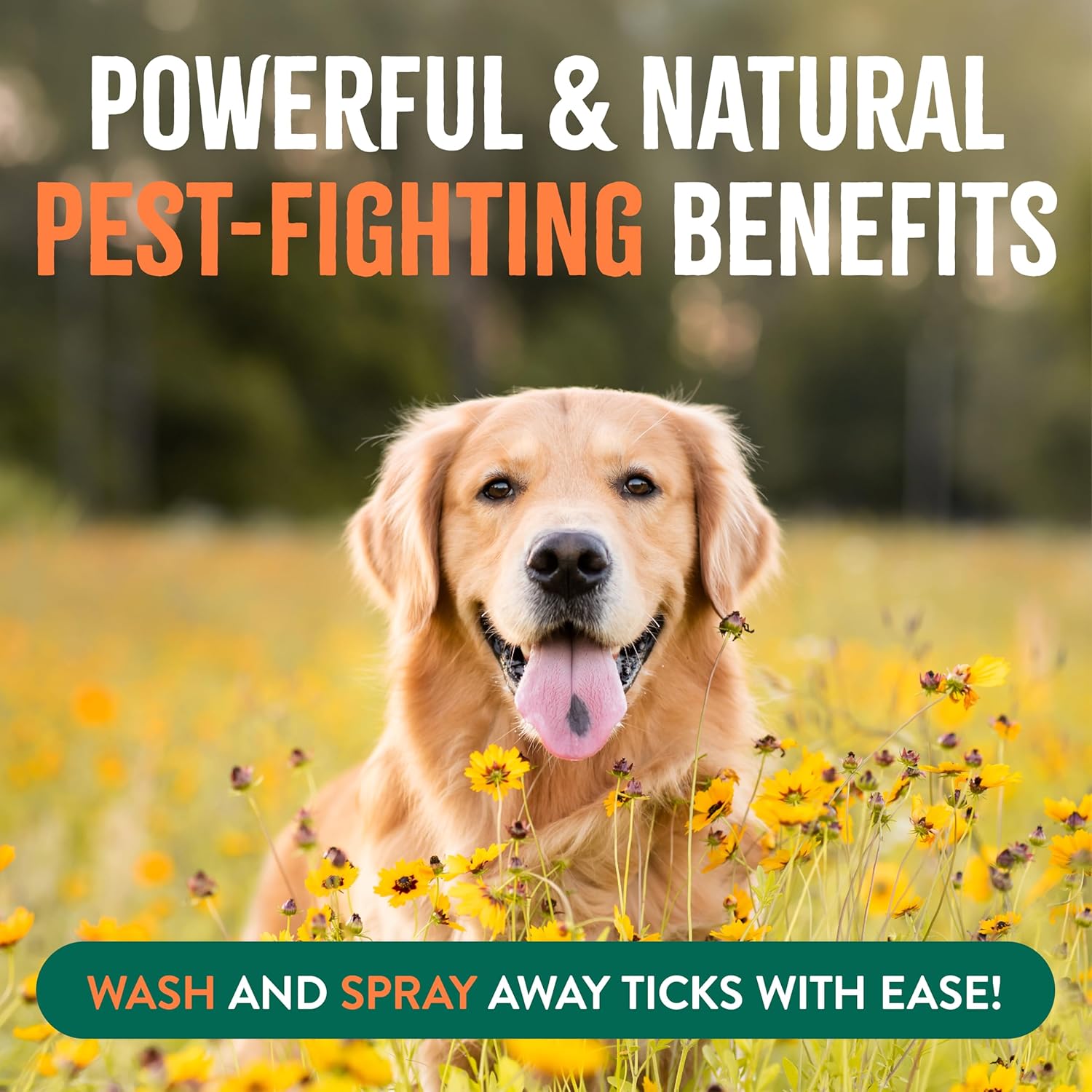 TropiClean Natural Flea & Tick Max Strength Shampoo & Bedding Spray Bundle, Dog Shampoo, Flea & Tick Treatment Protects & Repels - Made in USA - Image 2