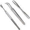3 Pack Tick Remover Tool Set Stainless Steel Tick Remover Kit for Cats and Dogs - 1