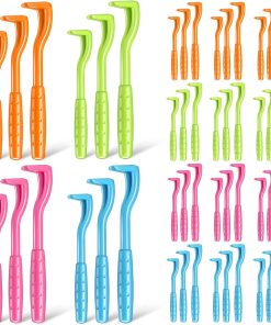 48 Pack Tick Removal Tool Tick Remover for Dogs, Cats and Humans Plastic Tick Puller Tick Grabber, 3 Sizes (Green, Rose Red, Orange, Blue) - 1