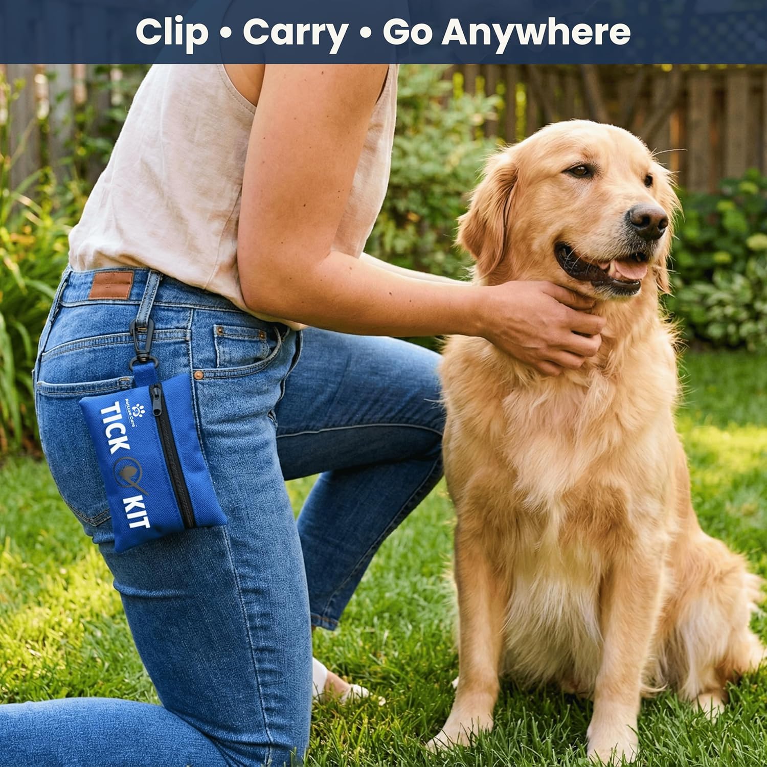 Complete Tick Removal Kit for Dogs & Cats – Tick Remover Tool Set with 3 Size Hooks, Tick Comb & Stainless Steel Precision Tick Remover + Tweezers, Travel Pouch – Safe, Fast Tick Removal (1) - Image 8