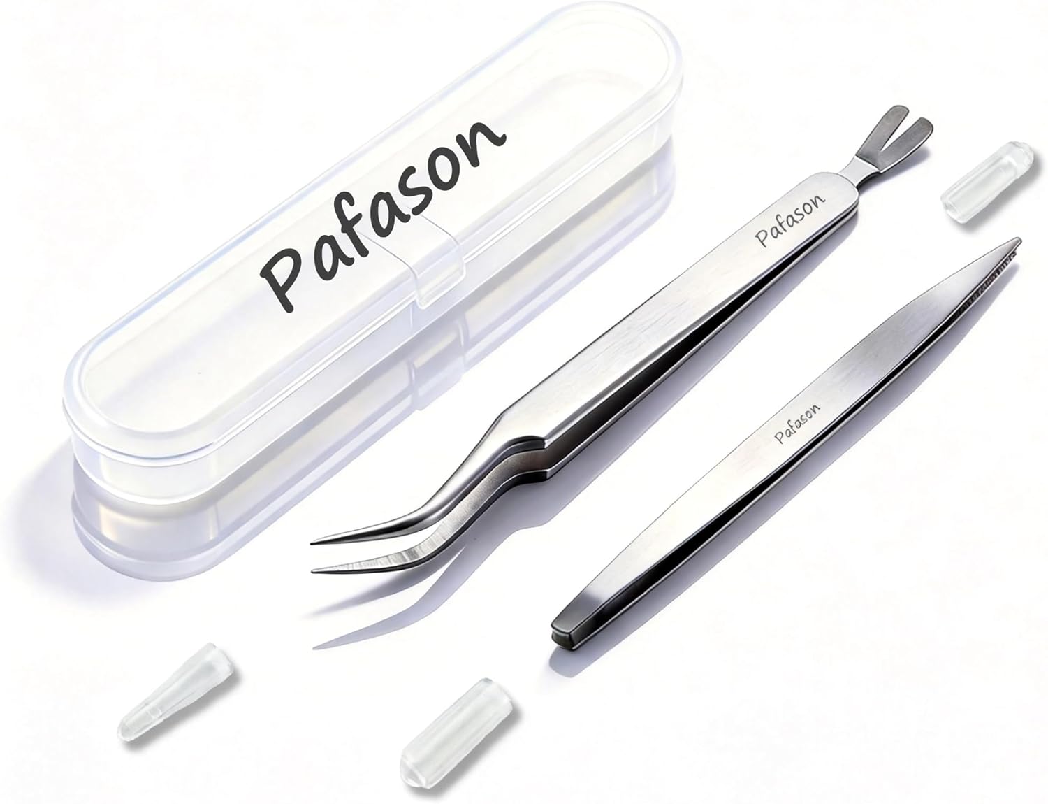 PAFASON Premium Tick Removal Tweezer Tool Set, Dual-Headed, Multi-functional Stainless Steel Twister Remover for Dogs, Cats, Humans, Storage Case - 1