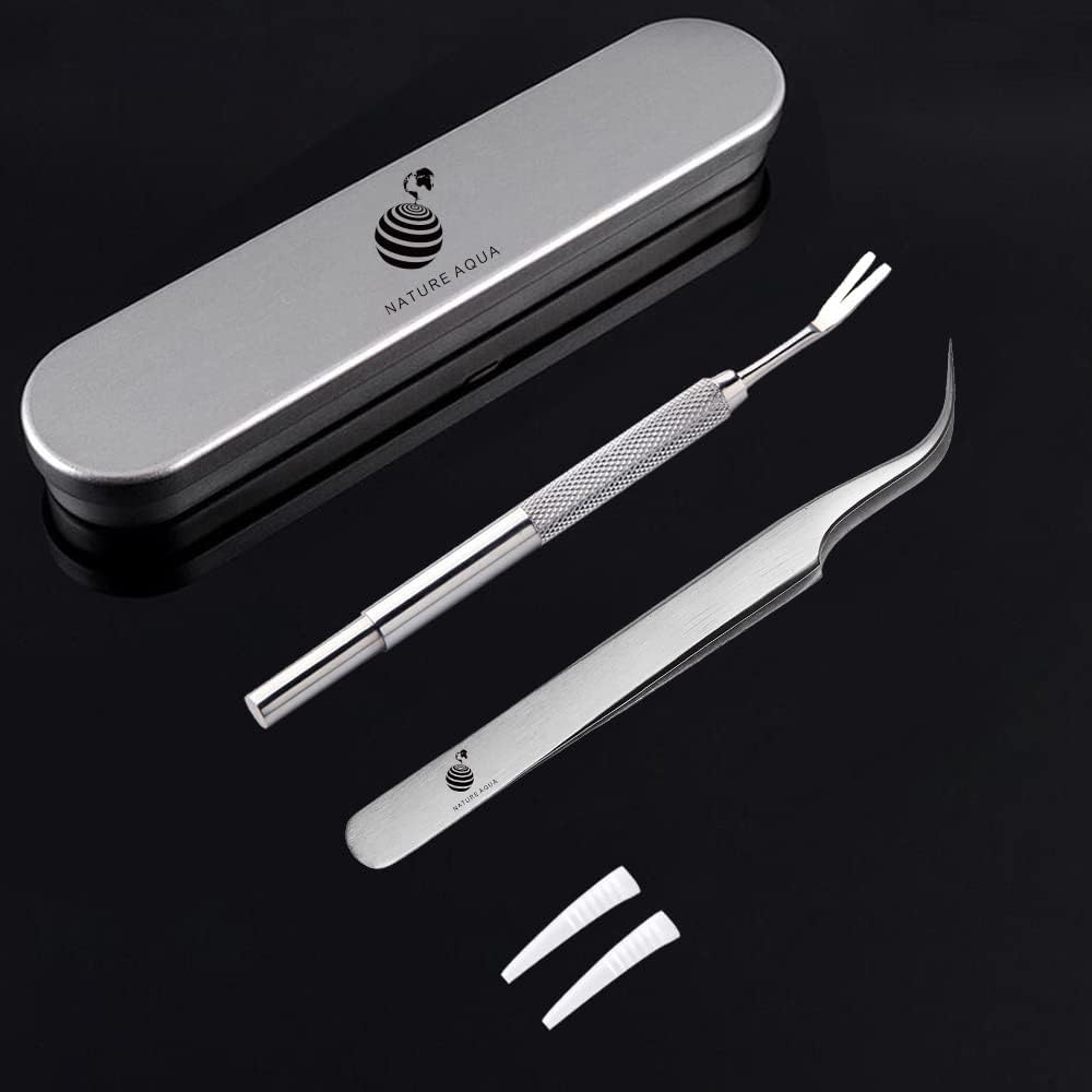 Tick Remover, Tick Removal Tool, Stainless Steel Tick Remover Tool for Dogs-Humans-Cats-Horses, Professional Foam Inserts Tick Remover Set- Includes Tick Tweezers, Tick Fork, Handy Tin, Manual (1 Set) - 1