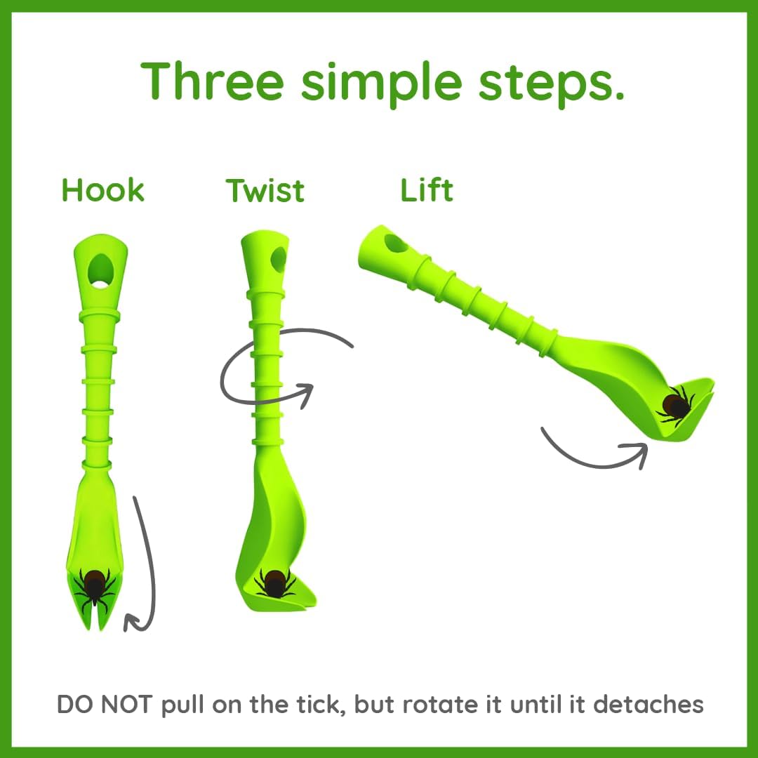 ZenPet Tick Tornado Tick Remover Tool for Dogs, Cats, Horses, Humans (4 Pack) – Safe & Easy Tick Removal, Vet-Approved Grabber Tool for Hiking, Camping, Travel, Lyme Disease & Infection Prevention - Image 4