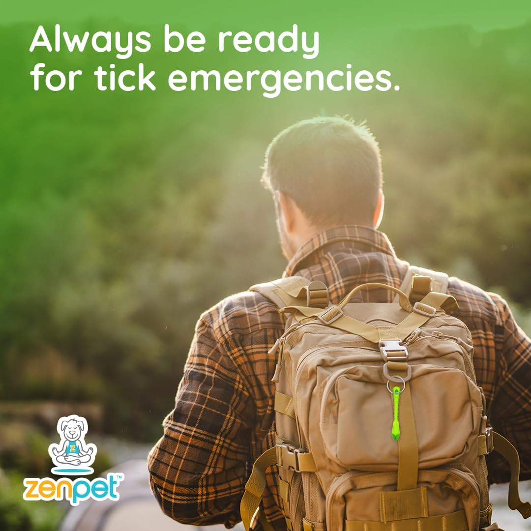 ZenPet Tick Tornado Tick Remover Tool for Dogs, Cats, Horses, Humans (4 Pack) – Safe & Easy Tick Removal, Vet-Approved Grabber Tool for Hiking, Camping, Travel, Lyme Disease & Infection Prevention - Image 6