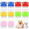 10 Pieces Tear Stain Remover Comb Dog Flea Comb Pet Grooming Comb Stainless Steel Teeth with Plastic Handle for Medium and Small Dogs Cats Removing Flea Dandruff Flakes and Stain - 1