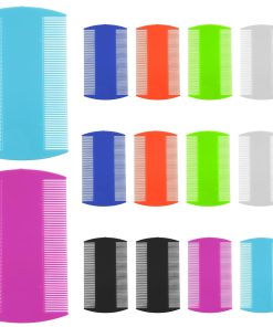 14 Pcs Lice Comb, Flea Comb, Double Sided Dandruff Comb, Cat Comb, Plastic Flea Comb for Cats Fine Teeth Pet Comb for Cat Dog To Keep Skin Healthy And Hair Soft (Multi-color) - 1