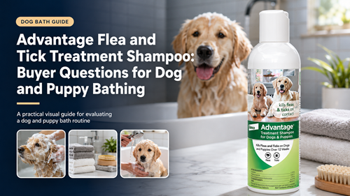 Advantage Flea and Tick Treatment Shampoo buyer questions for dogs and puppies