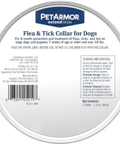 Alternative view of PetArmor Extend Large Dog Flea and Tick Treatment & Prevention, Collar for Large Dogs Above 18 lbs., 8 Months of Protection, Odorless & Non-Greasy, Waterproof, Kills Fleas, Ticks, and Larvae, 1 Count