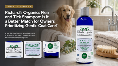 Richard’s Organics Flea and Tick Shampoo gentle coat-care buying guide