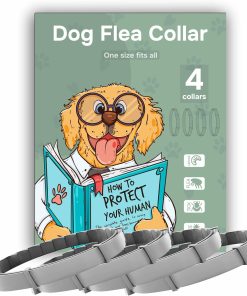 cabins Flea and Tick Prevention for Dogs - Flea Collar - 4 Count - Adjustable - 1