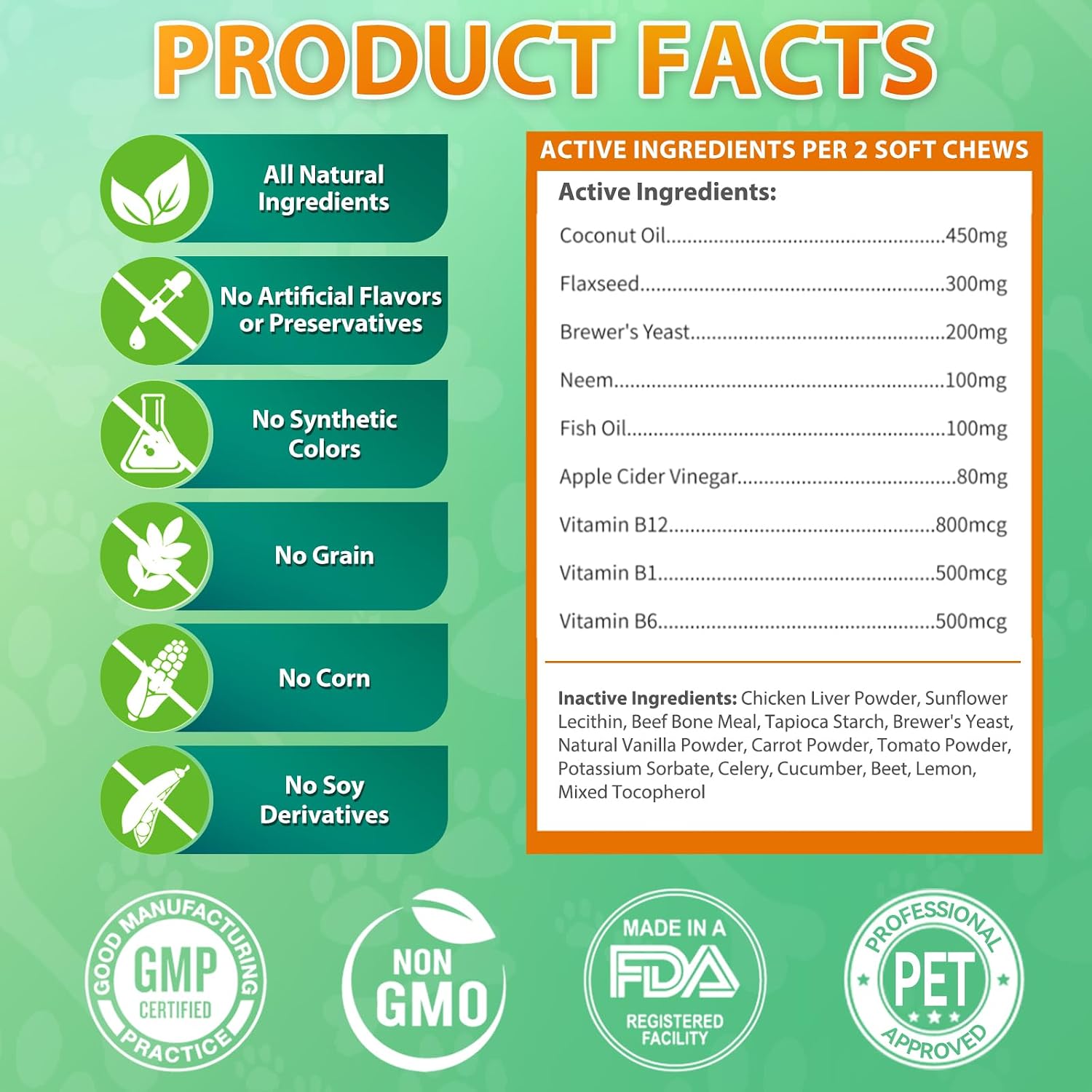 Carmelie Flea and Tick Prevention for Dogs Chewables, 200 Soft Chews - Image 3
